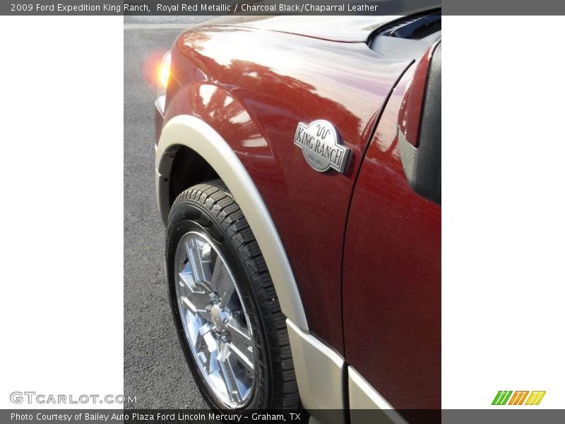 Royal Red Metallic / Charcoal Black/Chaparral Leather 2009 Ford Expedition King Ranch