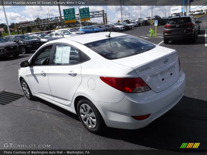 Century White / Gray 2016 Hyundai Accent SE Sedan