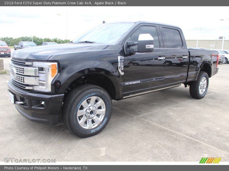 Agate Black / Black 2019 Ford F250 Super Duty Platinum Crew Cab 4x4