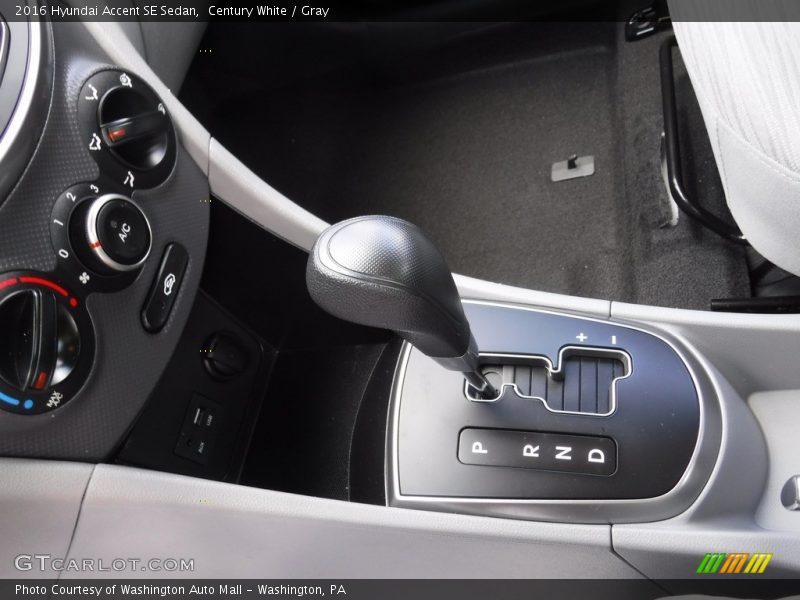 Century White / Gray 2016 Hyundai Accent SE Sedan