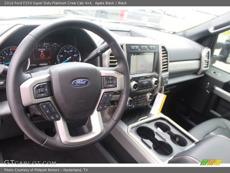 Agate Black / Black 2019 Ford F250 Super Duty Platinum Crew Cab 4x4