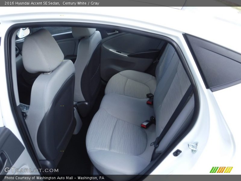 Century White / Gray 2016 Hyundai Accent SE Sedan