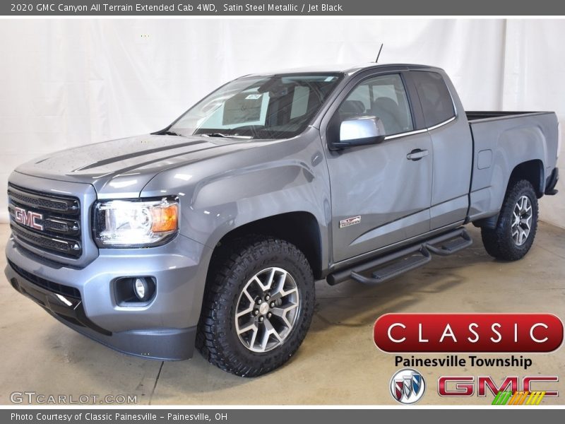 Satin Steel Metallic / Jet Black 2020 GMC Canyon All Terrain Extended Cab 4WD