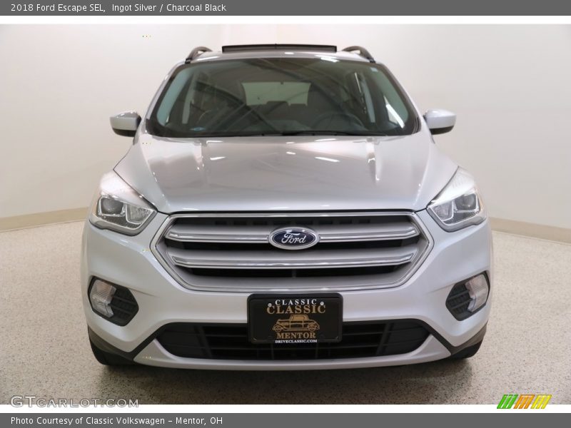 Ingot Silver / Charcoal Black 2018 Ford Escape SEL