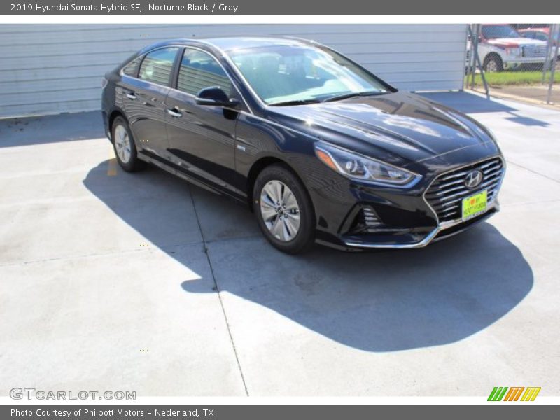 Nocturne Black / Gray 2019 Hyundai Sonata Hybrid SE