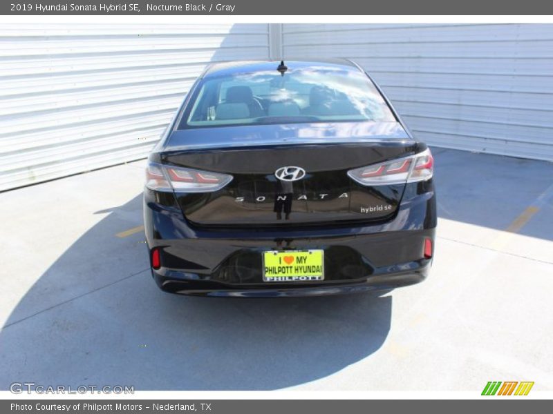 Nocturne Black / Gray 2019 Hyundai Sonata Hybrid SE