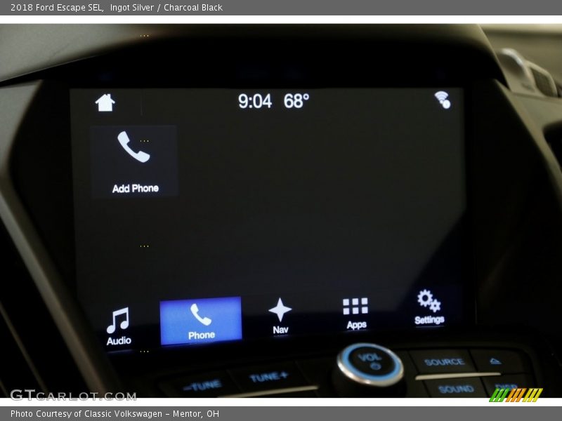 Ingot Silver / Charcoal Black 2018 Ford Escape SEL