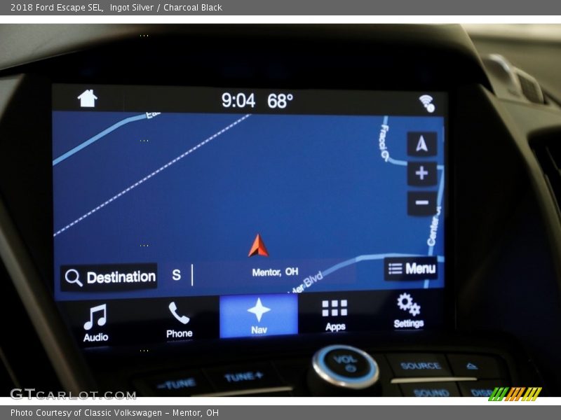 Ingot Silver / Charcoal Black 2018 Ford Escape SEL