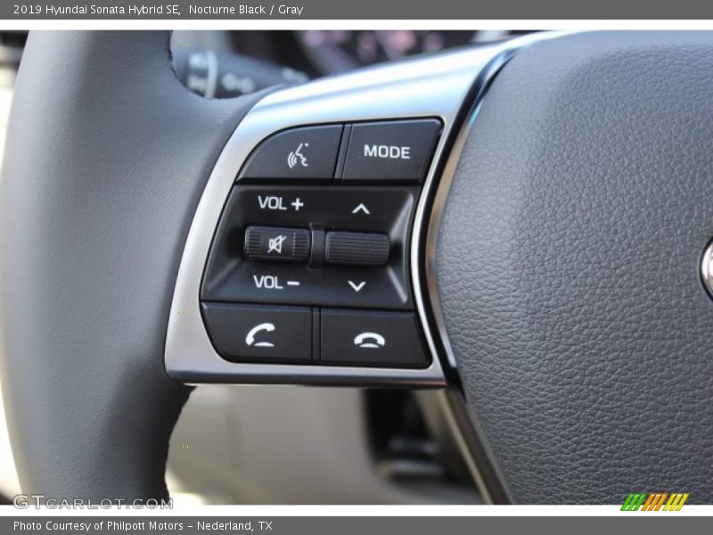 Nocturne Black / Gray 2019 Hyundai Sonata Hybrid SE