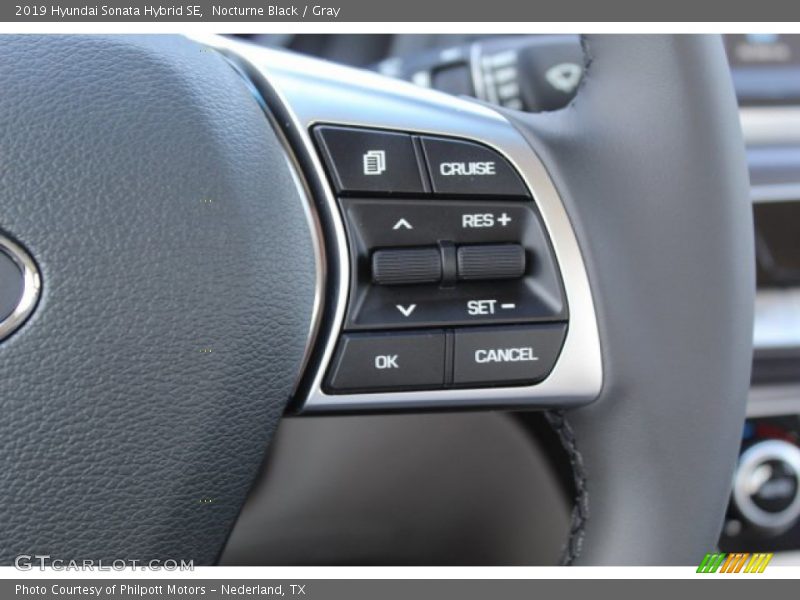 Nocturne Black / Gray 2019 Hyundai Sonata Hybrid SE