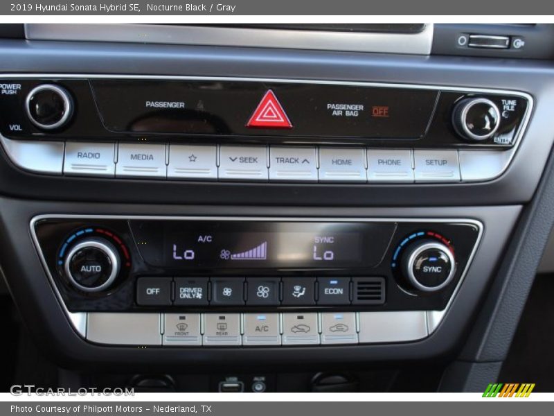 Nocturne Black / Gray 2019 Hyundai Sonata Hybrid SE
