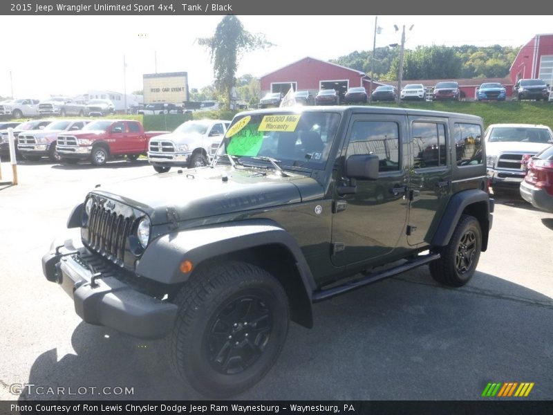 Tank / Black 2015 Jeep Wrangler Unlimited Sport 4x4