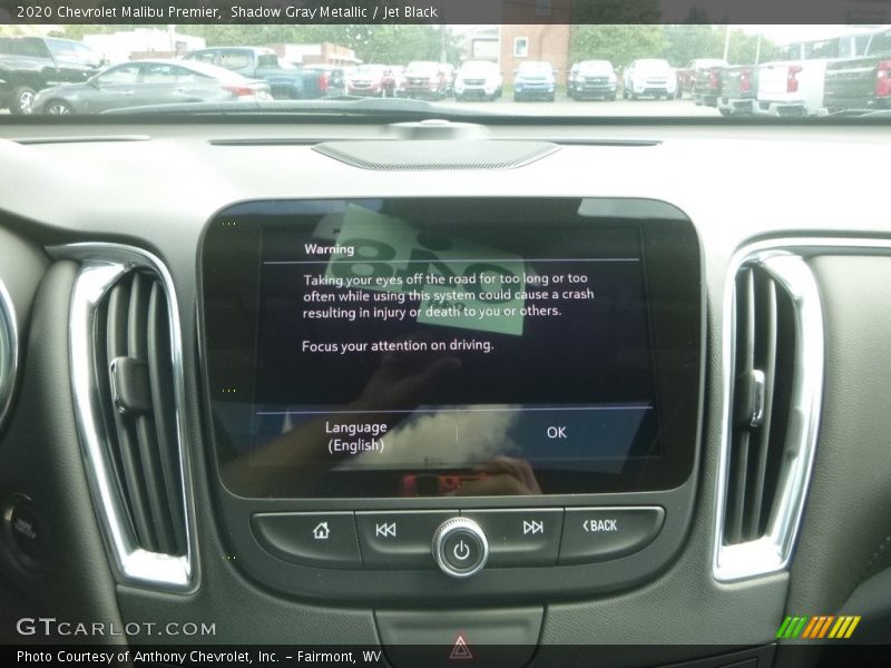 Shadow Gray Metallic / Jet Black 2020 Chevrolet Malibu Premier