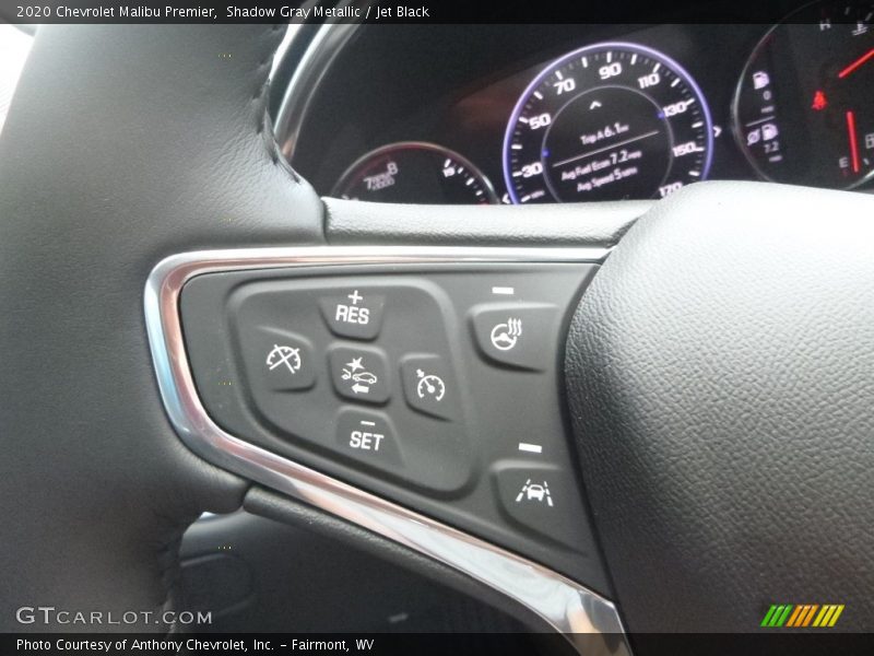 Shadow Gray Metallic / Jet Black 2020 Chevrolet Malibu Premier