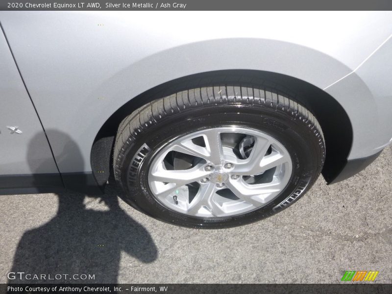 Silver Ice Metallic / Ash Gray 2020 Chevrolet Equinox LT AWD