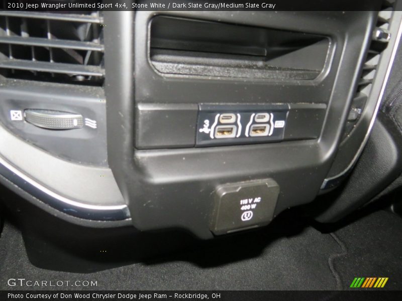 Stone White / Dark Slate Gray/Medium Slate Gray 2010 Jeep Wrangler Unlimited Sport 4x4