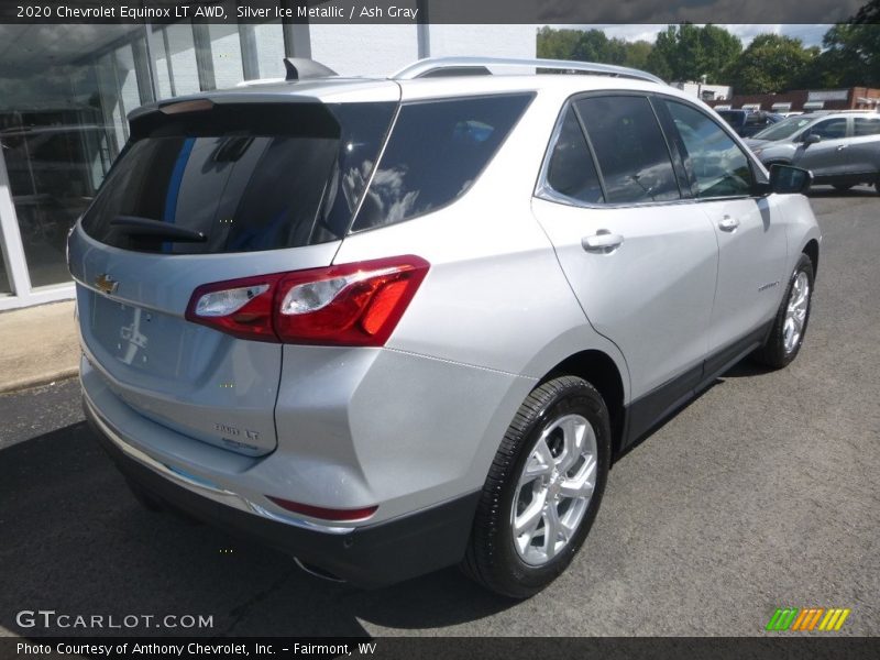 Silver Ice Metallic / Ash Gray 2020 Chevrolet Equinox LT AWD