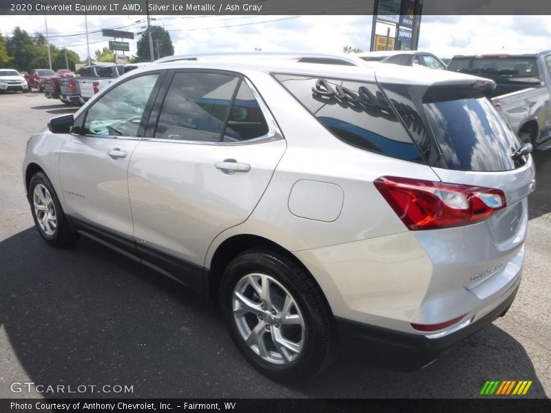 Silver Ice Metallic / Ash Gray 2020 Chevrolet Equinox LT AWD