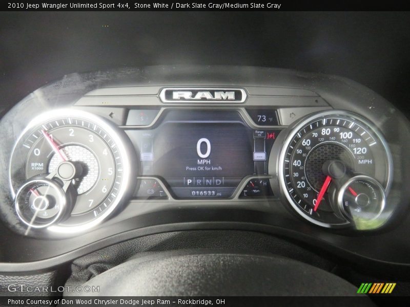 Stone White / Dark Slate Gray/Medium Slate Gray 2010 Jeep Wrangler Unlimited Sport 4x4