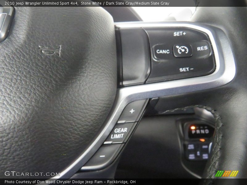 Stone White / Dark Slate Gray/Medium Slate Gray 2010 Jeep Wrangler Unlimited Sport 4x4
