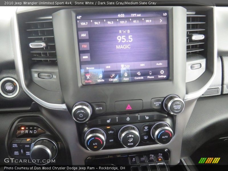 Stone White / Dark Slate Gray/Medium Slate Gray 2010 Jeep Wrangler Unlimited Sport 4x4