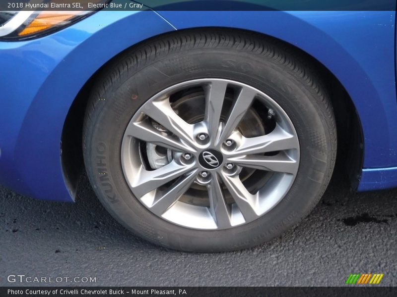 Electric Blue / Gray 2018 Hyundai Elantra SEL