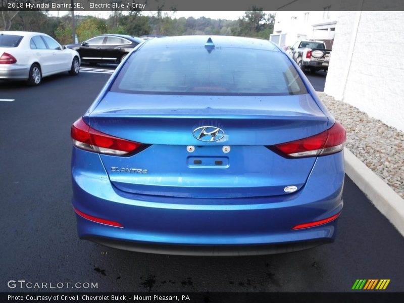 Electric Blue / Gray 2018 Hyundai Elantra SEL