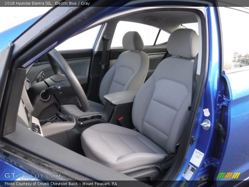 Electric Blue / Gray 2018 Hyundai Elantra SEL
