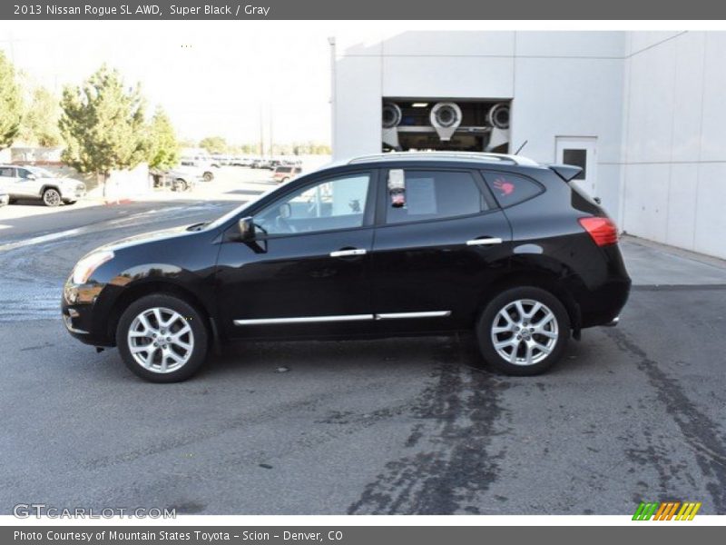 Super Black / Gray 2013 Nissan Rogue SL AWD