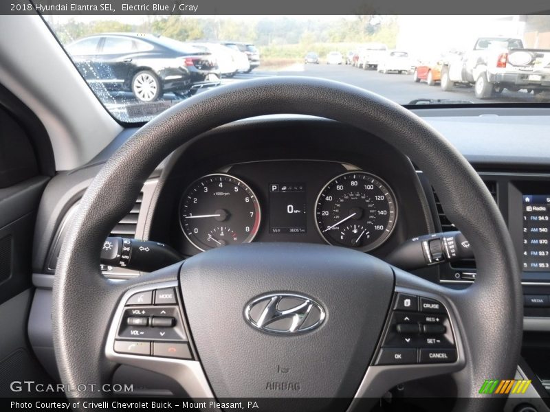 Electric Blue / Gray 2018 Hyundai Elantra SEL