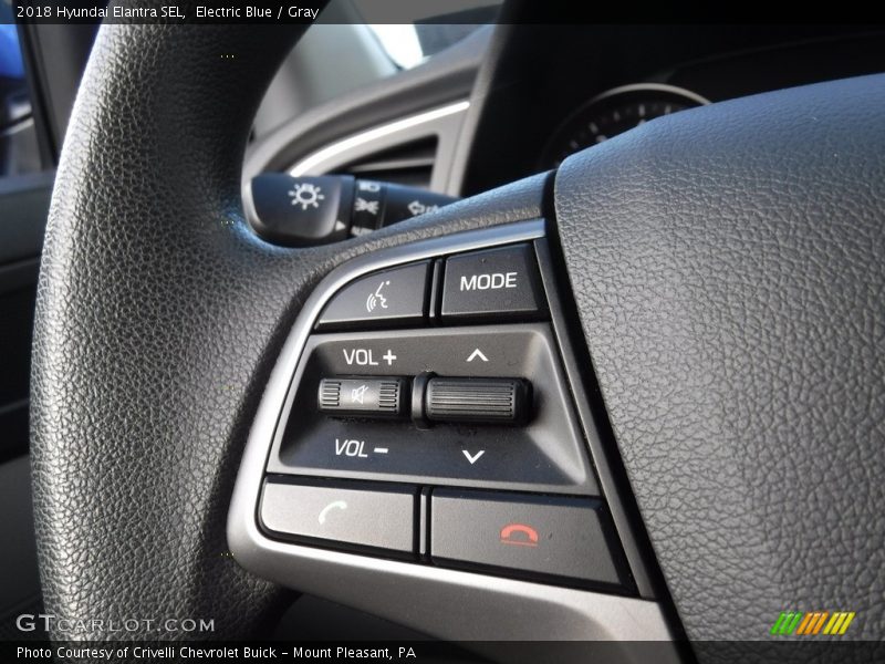 Electric Blue / Gray 2018 Hyundai Elantra SEL