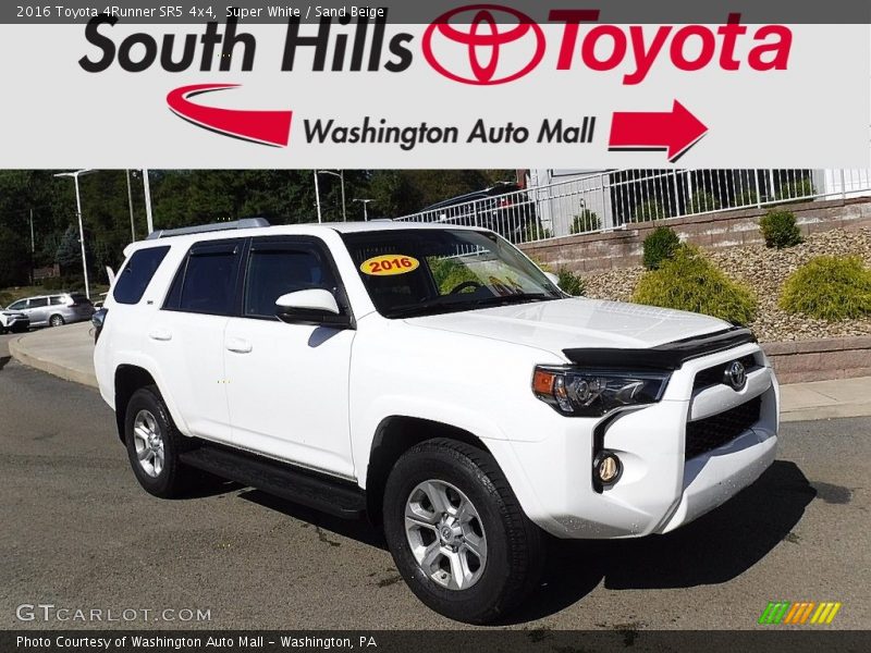 Super White / Sand Beige 2016 Toyota 4Runner SR5 4x4
