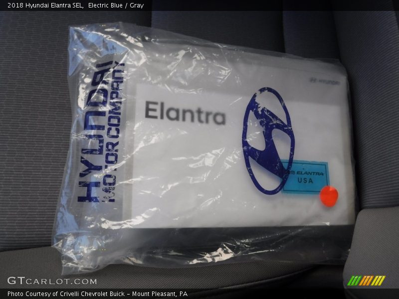 Electric Blue / Gray 2018 Hyundai Elantra SEL