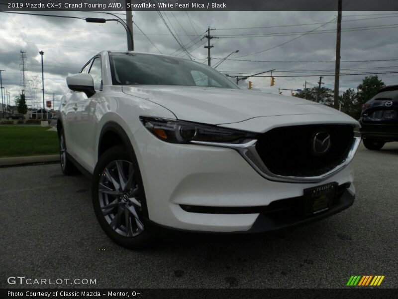 Snowflake White Pearl Mica / Black 2019 Mazda CX-5 Grand Touring AWD