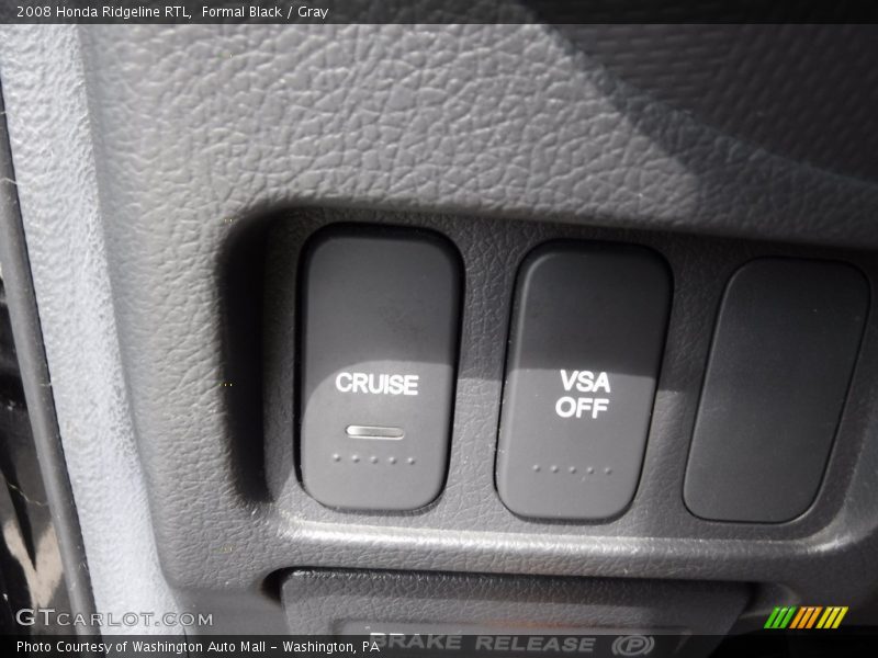 Formal Black / Gray 2008 Honda Ridgeline RTL