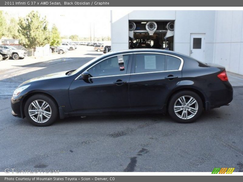 Black Obsidian / Graphite 2011 Infiniti G 37 x AWD Sedan