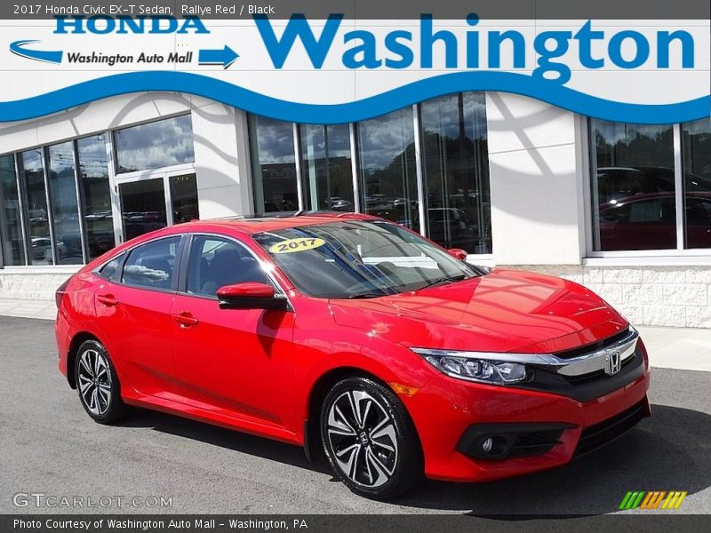 Rallye Red / Black 2017 Honda Civic EX-T Sedan