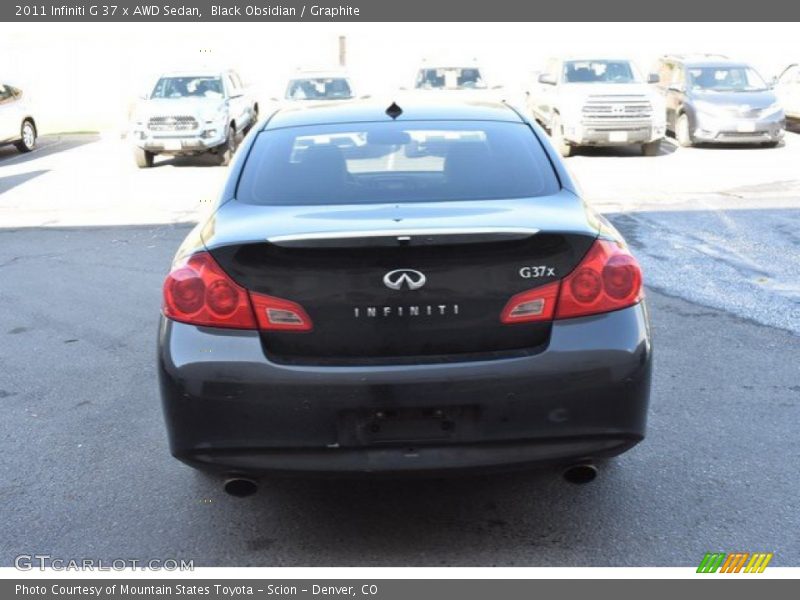 Black Obsidian / Graphite 2011 Infiniti G 37 x AWD Sedan