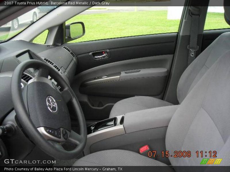 Barcelona Red Metallic / Dark Gray 2007 Toyota Prius Hybrid