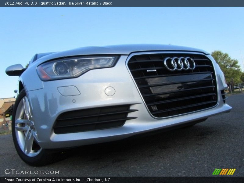 Ice Silver Metallic / Black 2012 Audi A6 3.0T quattro Sedan