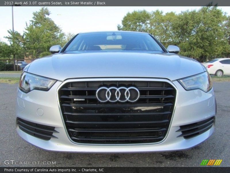 Ice Silver Metallic / Black 2012 Audi A6 3.0T quattro Sedan