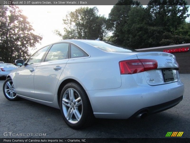 Ice Silver Metallic / Black 2012 Audi A6 3.0T quattro Sedan