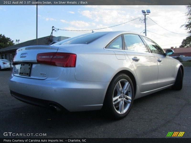 Ice Silver Metallic / Black 2012 Audi A6 3.0T quattro Sedan