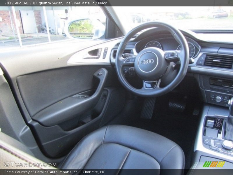 Ice Silver Metallic / Black 2012 Audi A6 3.0T quattro Sedan