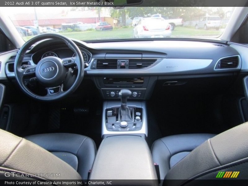 Ice Silver Metallic / Black 2012 Audi A6 3.0T quattro Sedan