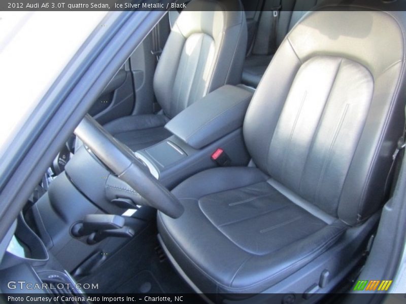 Ice Silver Metallic / Black 2012 Audi A6 3.0T quattro Sedan