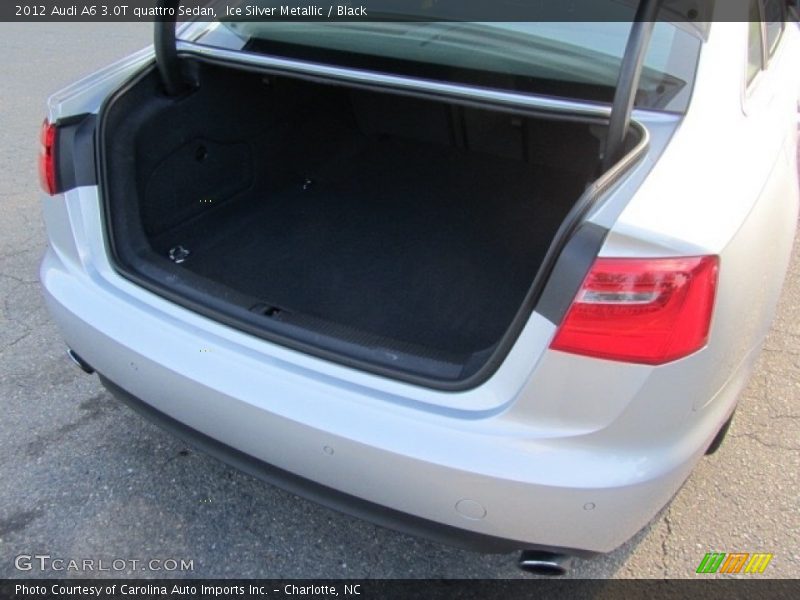 Ice Silver Metallic / Black 2012 Audi A6 3.0T quattro Sedan