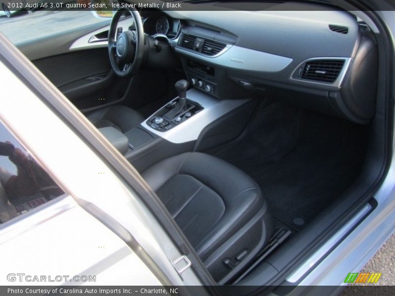 Ice Silver Metallic / Black 2012 Audi A6 3.0T quattro Sedan