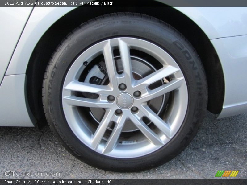 Ice Silver Metallic / Black 2012 Audi A6 3.0T quattro Sedan