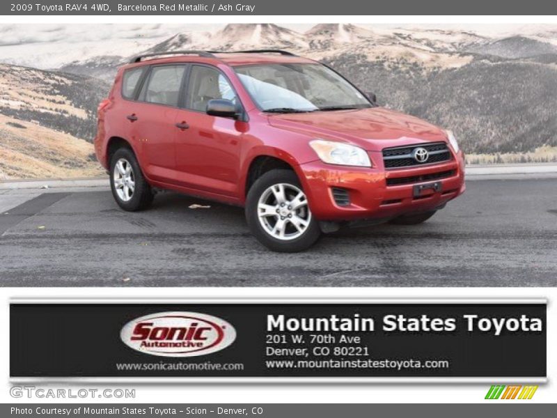 Barcelona Red Metallic / Ash Gray 2009 Toyota RAV4 4WD